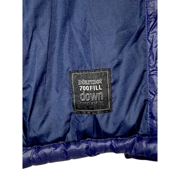 Marmot Down Puffer Jacket 700 Fill Down Outdoors Blue Jacket Women’s Small - Picture 7 of 9